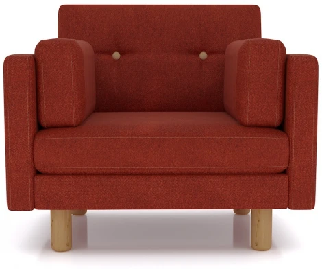 Кресло Arsko Ингвар терракотовый велюр