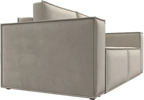 Диван прямой Куба мини (Бежевый/Микровельвет) Лига Диванов арт.121877