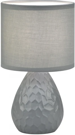 Настольный светильник Escada Provo 10168/L Grey 1х40Вт Е14, керамика/ткань, серый