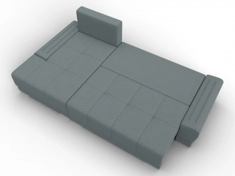 Диван угловой Лига-119 угол левый (ДСП,Брус,Фанера,ЛДС,Рогожка/Серый) Лига Диванов 137086L