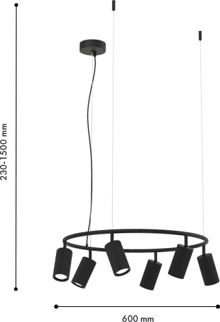 Подвесной светильник F-Promo Mobile 4635-6P (220V, на тросе)