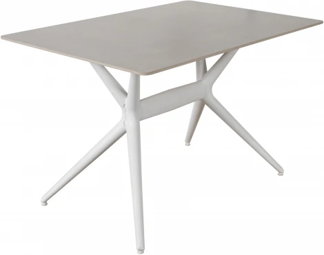 Стол обеденный обеденный JET CERAMIC прямоугольный 120*80 (Термопластичный полимер, Белый)