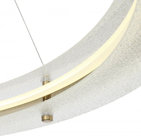 Подвесной светильник ST Luce Fagy SL6245.213.01 золотистый/Прозрачный LED 1*70W 4000K (220V, на тросе, круглые)