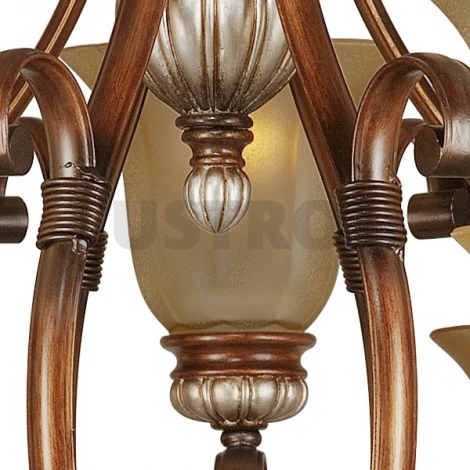 Подвесная люстра N-Light 704 704-09-52 antique silver + dark brown