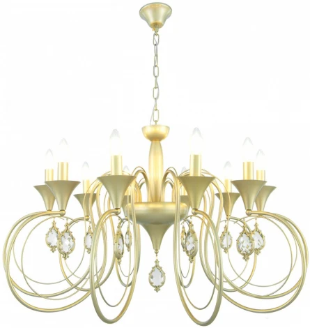 Подвесная люстра Arte Milano AM349920 349920/10 CG (220V, подвески, на цепи, подсвечник, свеча)