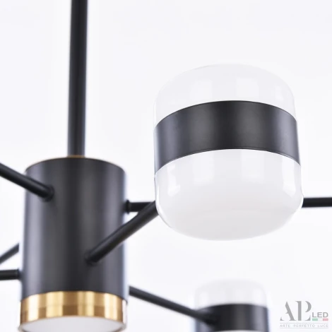 Потолочная люстра на штанге светодиодные APL LED Ferrara 3307.6296-6 Black