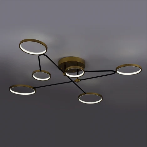 Потолочная люстра светодиодная на штанге с пультом с регулировкой цветовой температуры и яркости LED4U LED4U L200-6