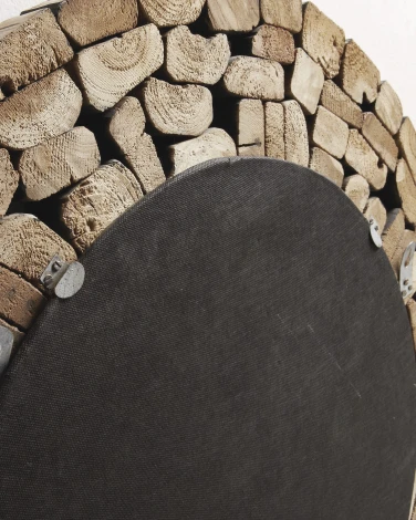 Настенное зеркало La Forma (ex Julia Grup) Eliptic (Стекло,Дерево,Тик)