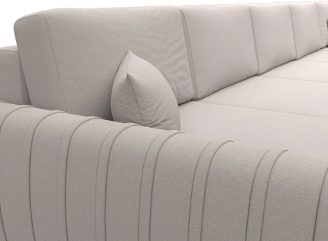 Диван П-образный Лига-057 НПБ МегаЛонг Лига Диванов (Замша) арт.129373