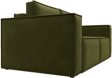 Диван прямой Куба мини (Зеленый/Микровельвет) Лига Диванов арт.121880
