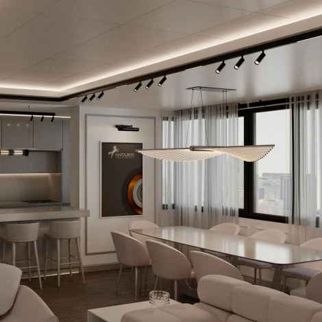 Шинопровод магнитный под натяжной потолок Favourite Logica 1014-TB-200