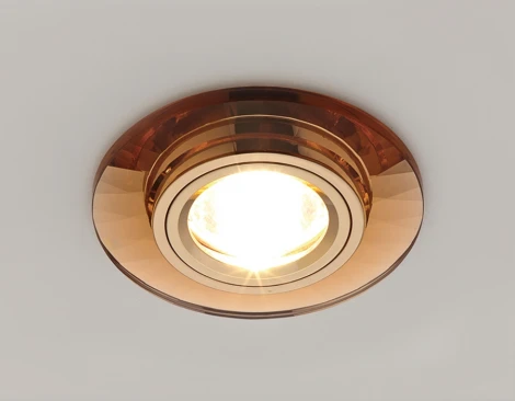 Встраиваемый точечный светильник Ambrella Классика III 8160 BR