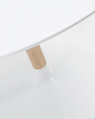 Стол обеденный La Forma (ex Julia Grup) Trick (Белый/ Обработанная древесина,Металл,Дерево)