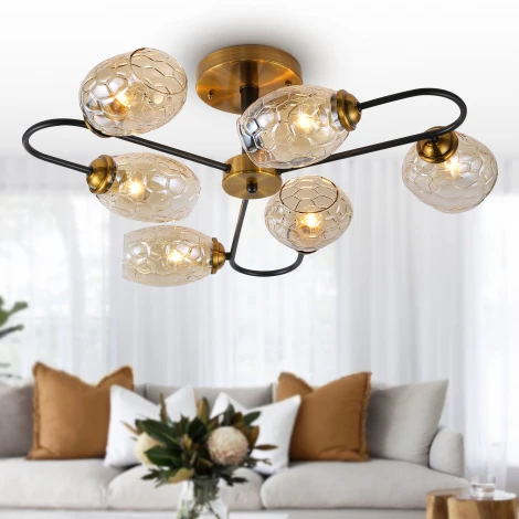 Потолочная люстра на штанге Rivoli МУНless 3126-306