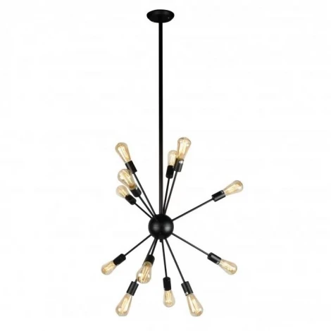 Потолочная люстра на штанге iLamp Twins Loft209-12B (220V, молекулы)