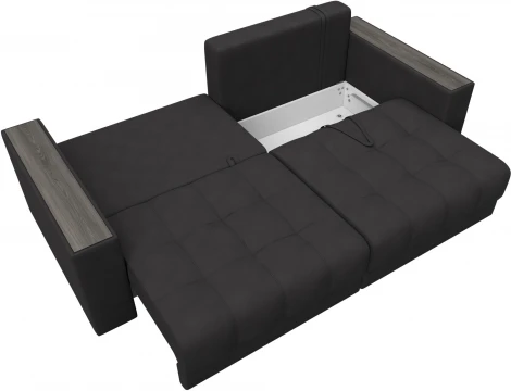 Диван прямой с декором Лига-049 НПБ Лига Диванов (Замша) арт.128410