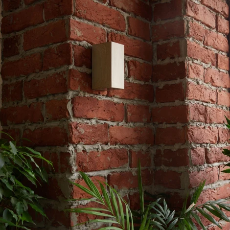 Архитектурная подсветка под две лампы GU10 сосна Uniel UUL-A01S UUL-P42A 2х6W/GU10 IP65 PINE