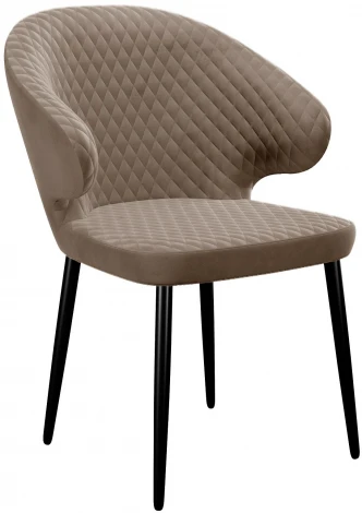 Стул DikLine 355 микровелюр Z48 капучино, ножки черные