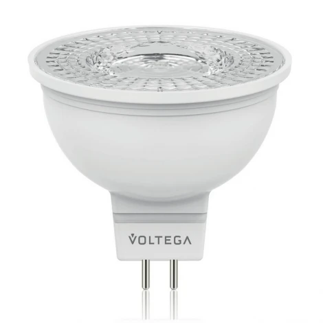 Лампочка светодиодная GU5.3 4W 220V 350 lm 4000K холодный белый свет Voltega Simple 6950