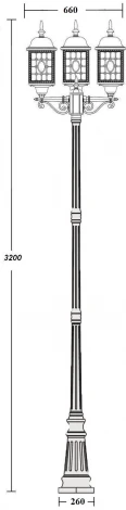 Наземный фонарь Oasis Light LONDON L 64810LB 21 Bl