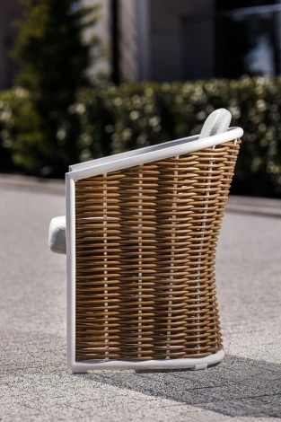 Плетеное кресло Garda Decor 39AR-KRES-403 (Коричневый/Серый)