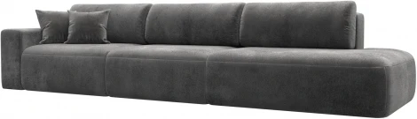 Диван прямой Лига-036 НПБ Модерн Лонг подлокотник слева Лига Диванов (Велюр) арт.127697L