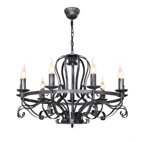 Подвесная люстра F-Promo Palermo 2162-9P (220V, на цепи, подсвечник, свеча)