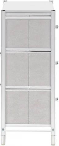 Комод Leset Нирита/Хайди, 3 ящика, Белый (Сталь,Экокожа/Белый) арт.2500000209659