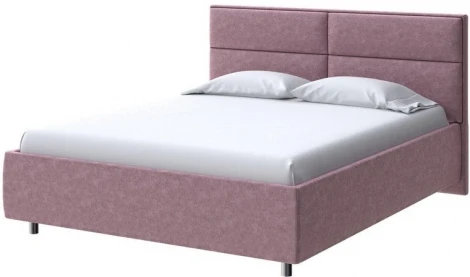 PROxSON Кровать Pado без основания (Ткань: Велюр Gratta 6 Ягодный мусс) 140x190