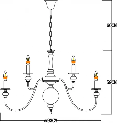 Подвесная люстра Arte Lamp Passoni A6097LM-15PB