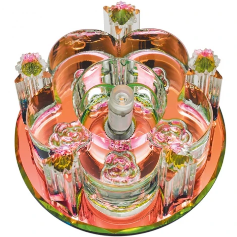 Встраиваемый точечный светильник Fametto Fiore DLS-F122 G4 COLOUR/CLEAR (220V, цветы, розы)