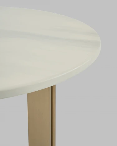 Журнальный столик Кассия 60*60 см светлая керамика Stool Group арт.УТ000041499