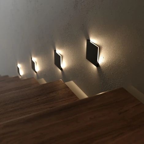 Подсветка для лестниц и ступеней встраиваемая Elektrostandard Step MRL LED 1120 черный (220V)