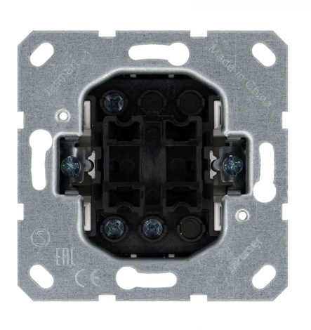 Выключатель одноклавишный проходной (антрацит) Jasmart G-Classic G3012B