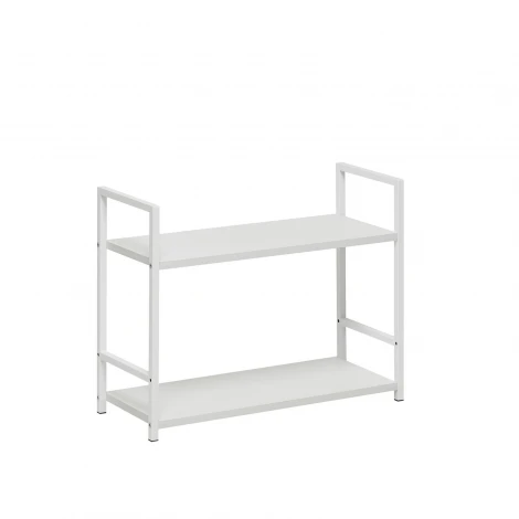 Стеллаж Leset Стилвуд 22 широкий, 2 полки 4687207095747 Металл, Белый
