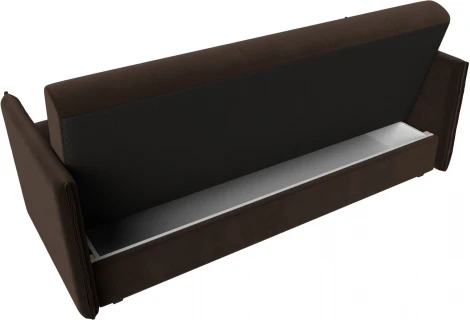 Диван-книжка Лига-018 (Коричневый/Микровельвет) Лига Диванов арт.117862