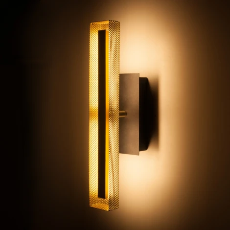 Бра Elektrostandard Lattice 40003/LED черный/золото