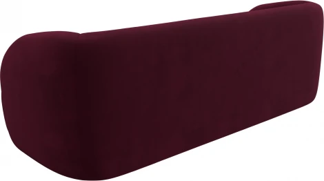 Диван прямой Лига-041 (Бордовый/Микровельвет) Лига Диванов арт.122196