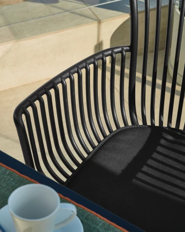 Стул уличный La Forma (ex Julia Grup) Surpika (Черный/ Полипропилен,Металл,Пластик)