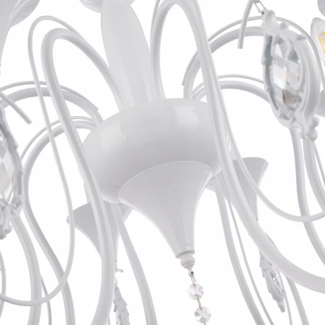 Подвесная люстра Arte Milano AM349920 349920/8 WT (220V, подвески, на цепи, подсвечник, свеча)