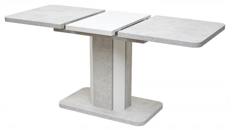 Обеденный стол M-City STORK Белый бетон/ Белый 120