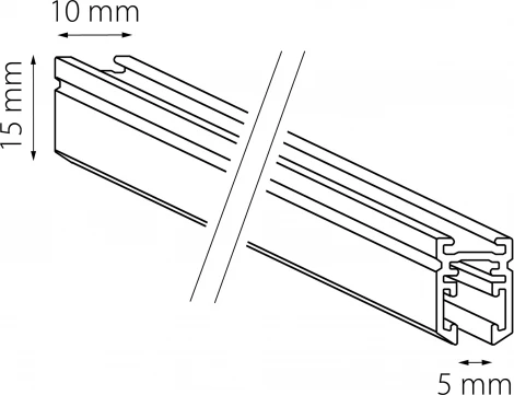 Шинопровод низковольтный накладной 24V Lightstar Linea 506027