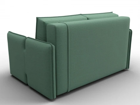 Диван прямой Лига-117 (ЛДСП,Брус,Фанера,Рогожка/Зеленый) Лига Диванов 137008