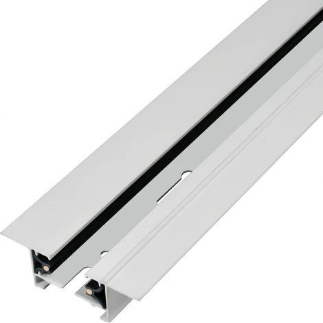 Встраиваемый шинопровод под гипсокартон однофазный металл/медь, белый, 2 метра Escada Prima ESTR10010