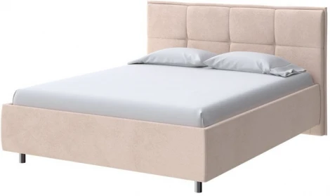 PROxSON Кровать Lino без основания (Ткань: Велюр Teddy Тауп) 80x200