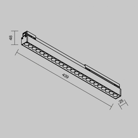 Уличный трековый светильник низковольтный LED 24W 48V Maytoni Points O-TR02-2-S-24WB4K