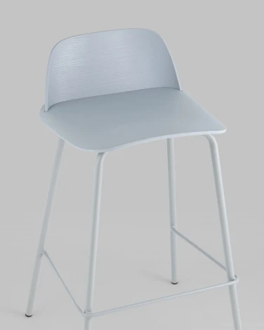 Стул полубарный Mist серо-голубой 4 шт Stool Group арт.УТ000038442