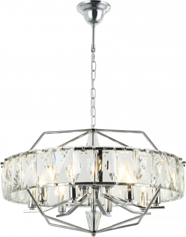 Подвесная люстра Stilfort Avenue 2090/09/08C (220V, хрусталь, на цепи, круглые)