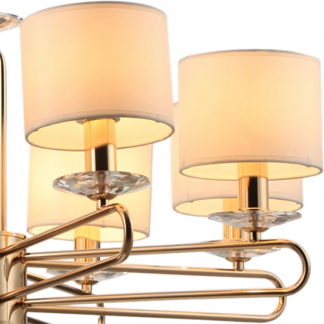 Подвесная люстра ILLUMICO IL6196-8P-17 GD (220V, на цепи)