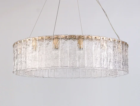 Подвесная люстра Newport 10820 10826+4/S brass (220V, на тросе, круглые)